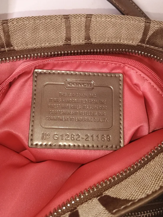 Y2K 90S VINTAGE COACH POPPYWomen’s Multicolor Logo-Pattern Shoulder Bag - Picture 4 of 8